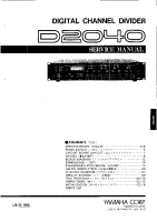 Yamaha D-2040 - Service Manual 